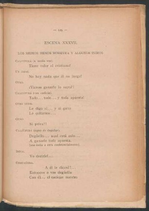Escena XXXVII. : Los mismos menos moreyra y algunos indios