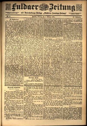 Ausgabe vom Montag, den 04. Februar 1901.