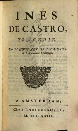 Nouvelles pièces de theatre, 1. (1724)