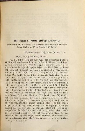 Briefe von und an Gottfried August Bürger : ein Beitrag zur Literaturgeschichte seiner Zeit ; aus dem Nachlaß Bürgers und anderen, meist handschriftlichen Quellen, 3. Briefe von 1780 - 1789