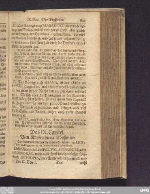 Das IX. Capitel. Vom Kayserthume Abyßinien.
