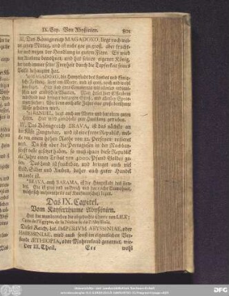 Das IX. Capitel. Vom Kayserthume Abyßinien.
