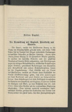 Drittes Capitel. Die Verwicklung mit England, Frankreich und Spanien