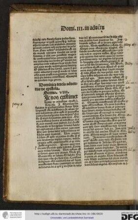 Dominica tertia adventus de epistola.