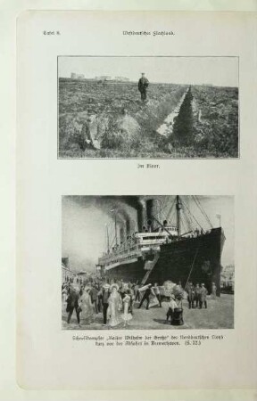Schnelldampfer ,,Kaiser Wilhelm der Große" des Norddeutschen Lloyd kurz vor der Abfahrt in Bremerhaven