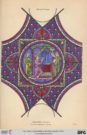 Stained glass. From the cathedral of Chartres