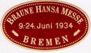 Vignette für die "Braune Hansa Messe" in Bremen