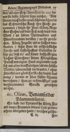 60. Olaus, Benamset der Bäumausräuter