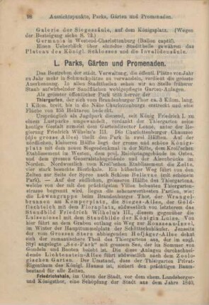 L. Parks, Gärten und Promenaden