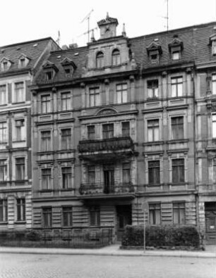 Görlitz-Altstadt, Augustastraße 18. Wohnhaus (Bezeichnung 1891). Straßenansicht