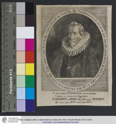 Ferdinandvs II. D. G. Rom. Imp. Sem. Avg. Germ. Hvng. Bohem. Dal. Croa. Sclav. Rex Archidvx Avst. Dvx Bvr. Stir. Carin. Carn. Wirtemb. Comes Habspvrg. Flan. Tir.
