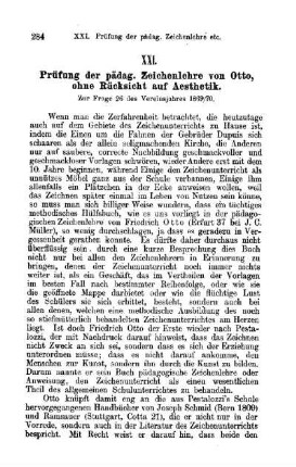Prüfung der pädag. Zeichenlehre von Otto, ohne Rücksicht auf Aesthetik. : zur Frage 26 des Vereinsjahres 1869/70