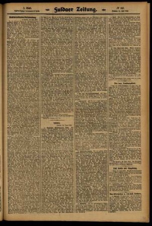 Zweite Ausgabe vom Dienstag, den 24. Juni 1913.