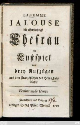 La Femme Jalouse