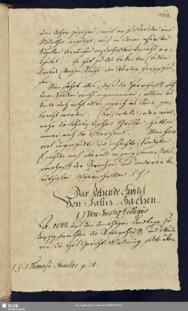 10. Capitel. Von Justiz-Sachen.
