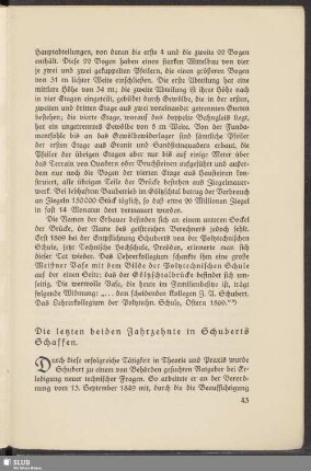 Die letzten beiden Jahrzehnte in Schuberts Schaffen