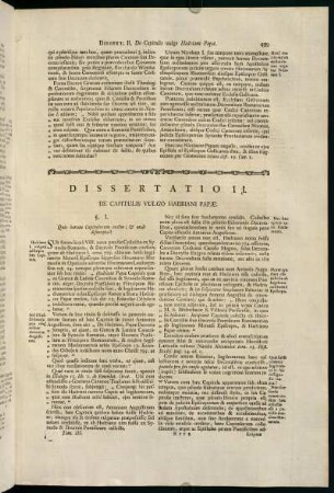 499-501, Dissertatio II. De Capitulis Vulgo Hadriani Papae.