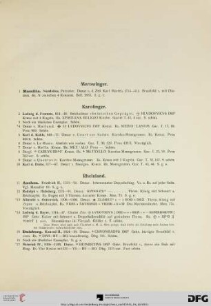 Mittelaltermünzen (Nr. 1-799)