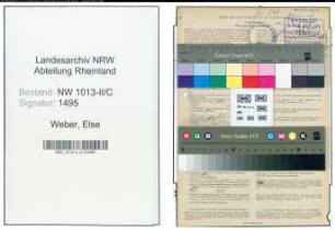 Entnazifizierung Else Weber , geb. 22.10.1890 (Tabakhaendlerin)
