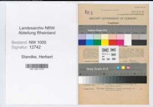 Entnazifizierung Herbert Standke, geb. 29.12.1906 (Bankinspektor)