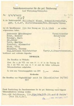 Blanz, Willibald