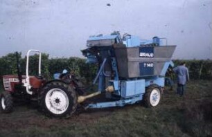 Fotografie: Weinbau, Erntetechnik, Erntemaschine