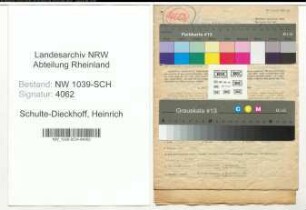 Entnazifizierung Heinrich Schulte-Dieckhoff , geb. 13.06.1922 (Polizeiwachtmeister)