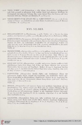 XVI. Silber (Nr. 1308 - 1355)