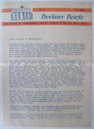 Offener Brief der Nationalen Front an die Einwohner von Berlin (West) über Mieterhöhungen ("Lücke-Plan")