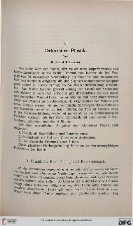 Dekorative Plastik