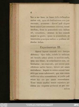Experimentum III.