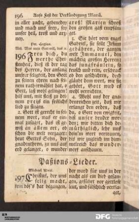Paßions-Lieder.