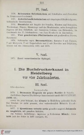 III. Saal (Nr. 1076 - 1089)