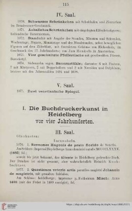 III. Saal (Nr. 1076 - 1089)