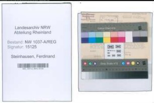 Entnazifizierung Ferdinand Steinhausen , geb. 00.00.0000 (Zollinspektor)
