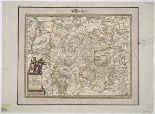 Karte vom Herzogtum Braunschweig-Lüneburg, 1:370 000, Kupferstich, ab 1677