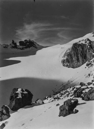 Mount-Kenya-Massiv : Der Lewis-Gletscher im Mount-Kenya-Massiv