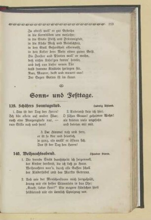 Sonn- und Festtage