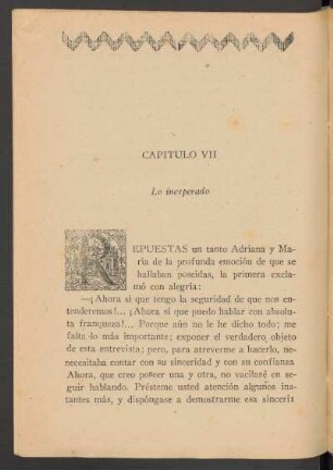 Capítulo VII - Lo inesperado