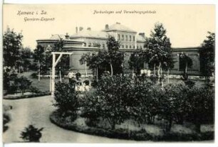 Kamenz. Garnison-Lazarett, Verwaltungsgebäude