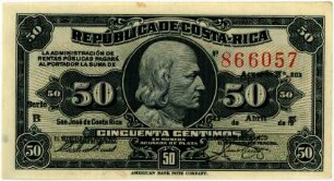 Geldschein, 50 Centimos, 12.4.1935