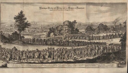 Prächtiger Einzug deß Königs und der Königin in Franckreich so geschehen in Paris den 26 Augusti 1660.