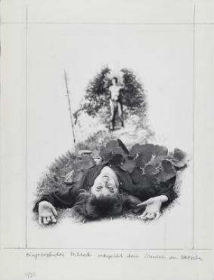 Ohne Titel (Vali Myers und Daniel im Garten, Paris)