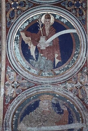Thronende Madonna und Propheten