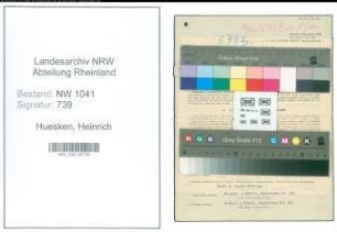 Entnazifizierung Heinrich Huesken , geb. 23.04.1903 (Angestellter)