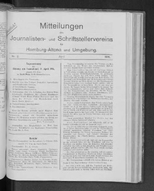 Nr. 2. : April 1916.