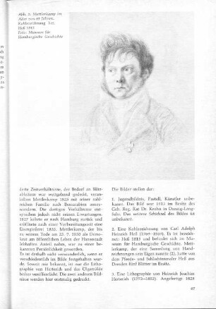 Abb. 2: Mettlerkamp im Alter von 41 Jahren. Kohlezeichnung bez. Heß 1815. Foto: Museum für Hamburgische Geschichte.