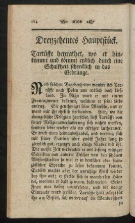 Dreyzehentes Hauptstück