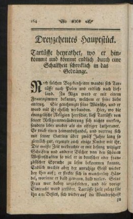 Dreyzehentes Hauptstück