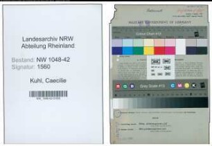 Entnazifizierung Caecilie Kuhl , geb. 18.06.1890 (Arbeiterin)